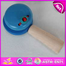 Mini Colorful Hand Bell Wooden Castanet, Wooden Musical Instruments Castanets for Baby W08k021b